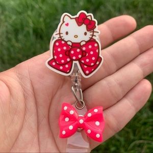 Sanrio Kawaii Hello Kitty Retractable Badge Holder